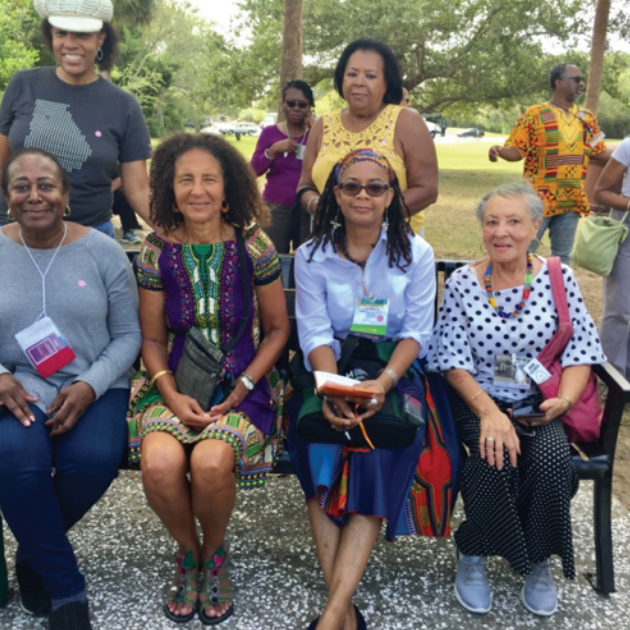Authors Enjoying A Bench by Road, Charlotte, South Carolina