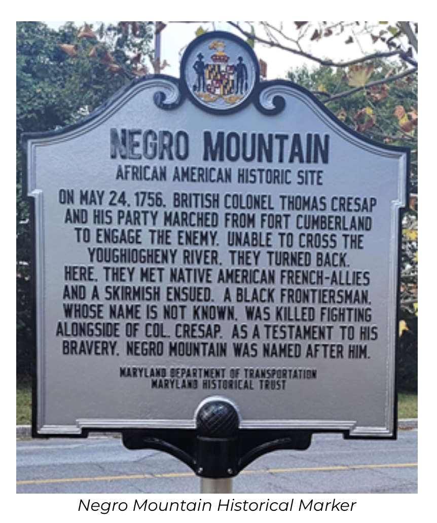 Signature Project: Historical Marker on Negro Mountain Grantsville